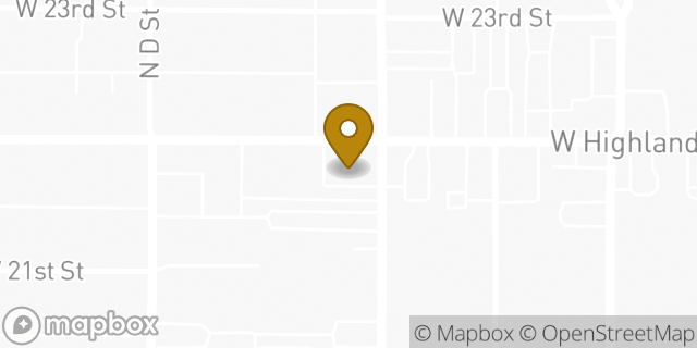 Map showing the location of Chase in San Bernardino, CA 92405