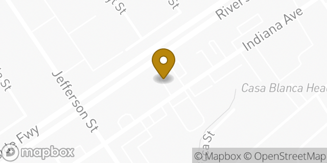 Map showing the location of Uber Riverside in Riverside, CA 92504