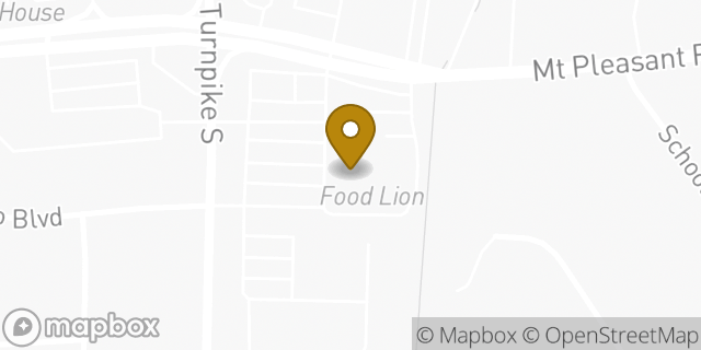 Map showing the location of Food Lion in Chesapeake, VA 23322