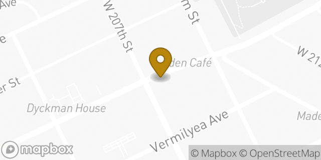 Map showing the location of Baskin-Robbins in New York, NY 10034