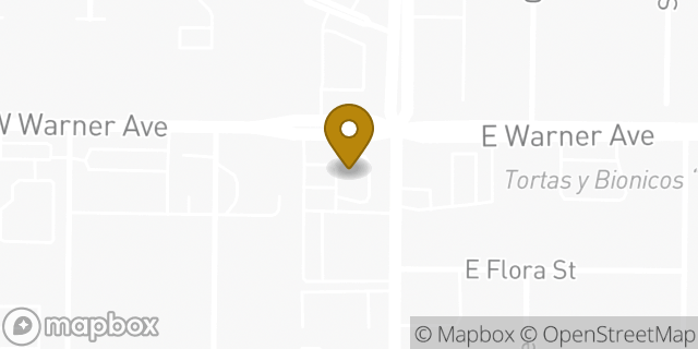 Map showing the location of McDonald's in Santa Ana, CA 92707