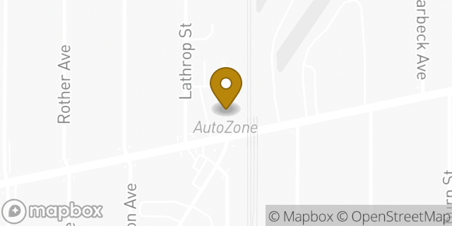 Map showing the location of AutoZone in Buffalo, NY 14212