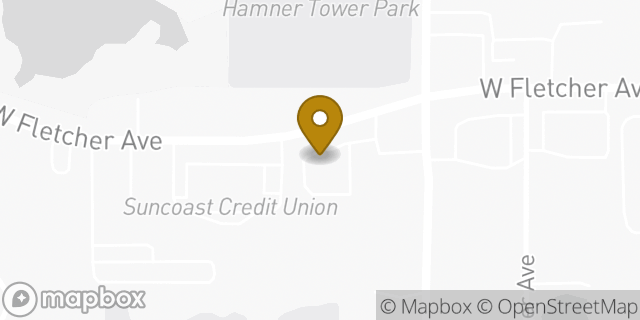 Map showing the location of McDonald's in Tampa, FL 33612
