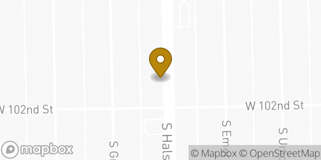 Map showing the location of Christ Universal Pentecostal Church of Holiness in Christ in Chicago, IL 60628
