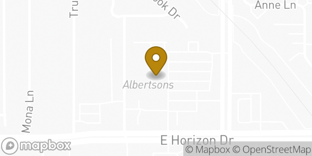 Map showing the location of Albertsons in Henderson, NV 89015
