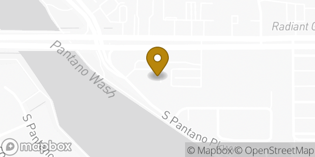 Map showing the location of Amazon Locker - Meander in Tucson, AZ 85730