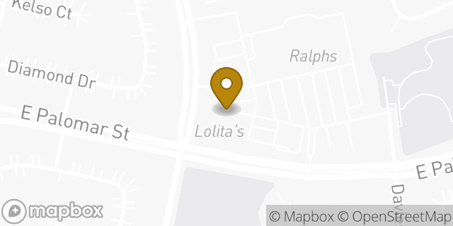 Map showing the location of Subway in Chula Vista, CA 91911