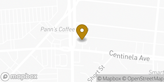 Map showing the location of Starbucks in Inglewood, CA 90302