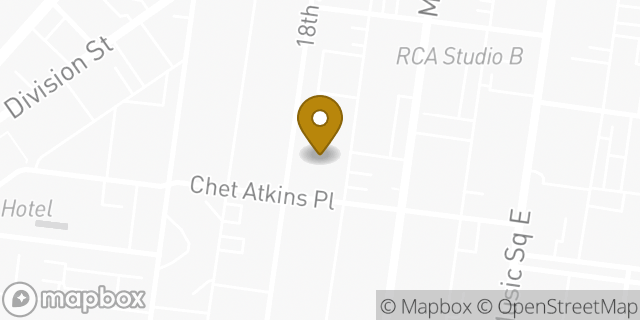 Map showing the location of WeWork 18th & Chet in Nashville, TN 37203
