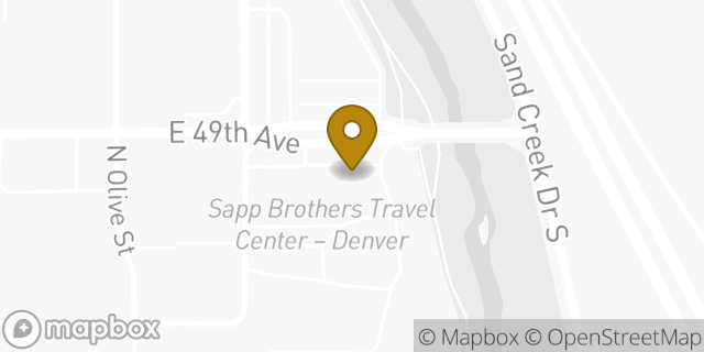 Map showing the location of Amazon Locker - Mars in Commerce City, CO 80022