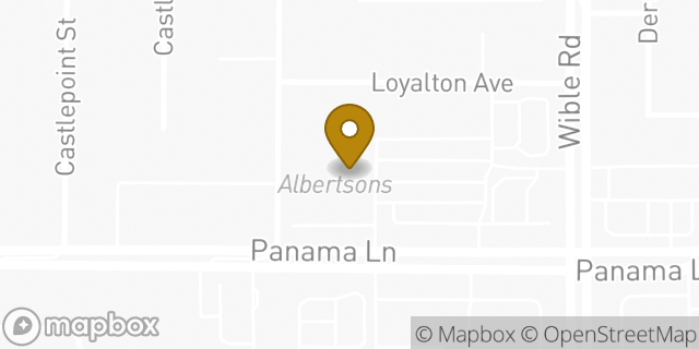 Map showing the location of Albertsons in Bakersfield, CA 93313