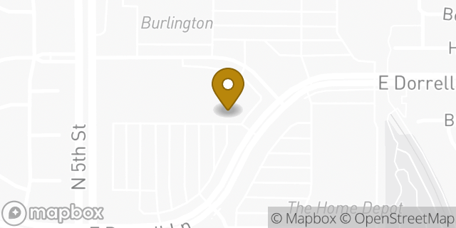 Map showing the location of Amazon Locker - Zana in North Las Vegas, NV 89084