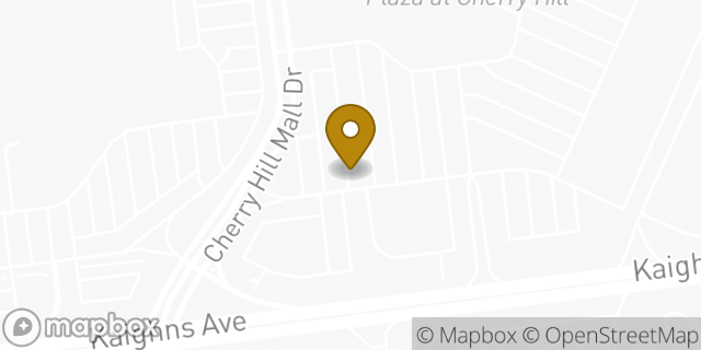 Map showing the location of Aldi in Cherry Hill, NJ 08002