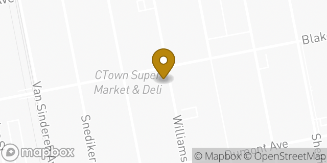 Map showing the location of Amazon Locker - Gov in Brooklyn, NY 11207