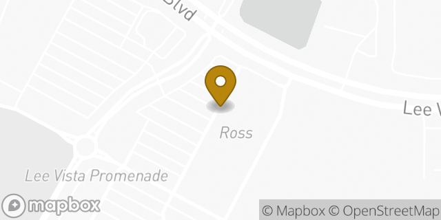 Map showing the location of Amazon Locker - Bungalow in Orlando, FL 32822