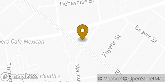 Map showing the location of Foot Locker in Brooklyn, NY 11206