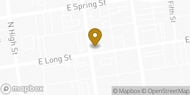 Map showing the location of Avis Car Rental in Columbus, OH 43215