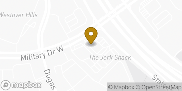 Map showing the location of Amazon Locker - Yeast in San Antonio, TX 78251