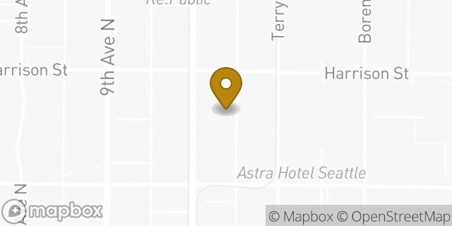 Map showing the location of Chase Bank in Seattle, WA 98109