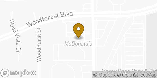Map showing the location of McDonald's in Houston, TX 77013