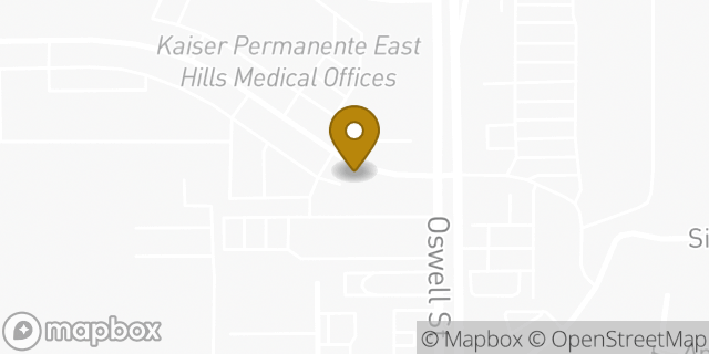 Map showing the location of OneMain Financial in Bakersfield, CA 93306