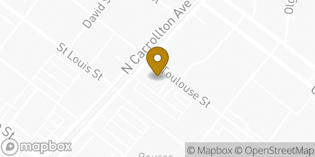 Map showing the location of ATM CVS in New Orleans, LA