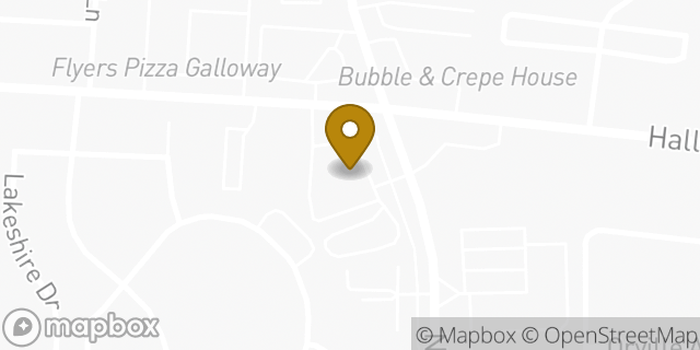 Map showing the location of CVS Pharmacy in Galloway, OH 43119
