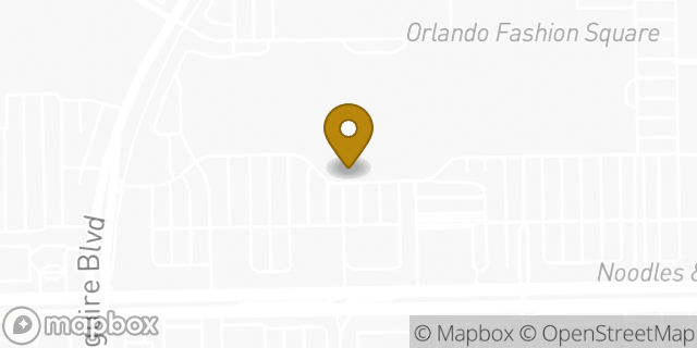 Map showing the location of Pearle Vision in Orlando, FL 32803