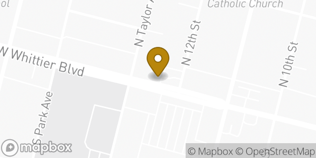 Map showing the location of Budget Truck Rental in Montebello, CA 90640