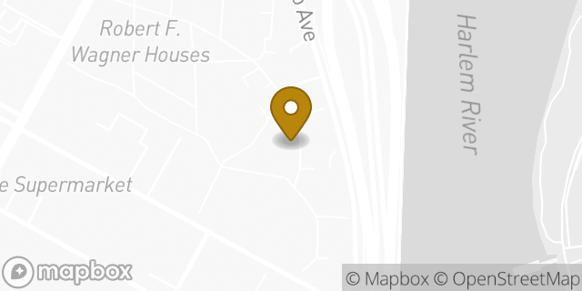 Map showing the location of Amazon Locker - Drumbeat in New York, NY 10035