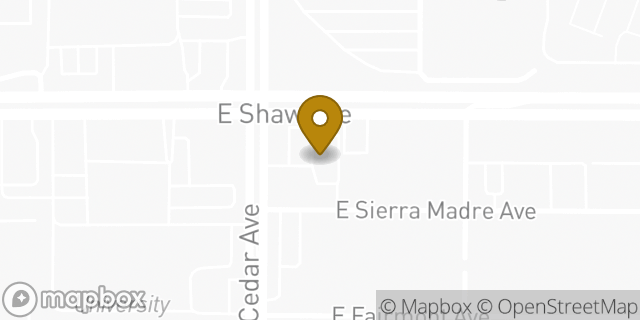 Map showing the location of Chipotle Mexican Grill in Fresno, CA 93726
