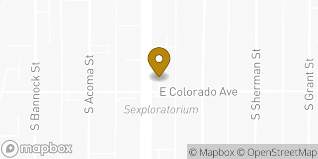 Map showing the location of Enterprise Rent-A-Car in Denver, CO 80210