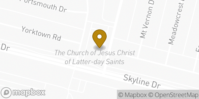 Map showing the location of The Church of Jesus Christ of Latter-day Saints in Mesquite, TX 75149