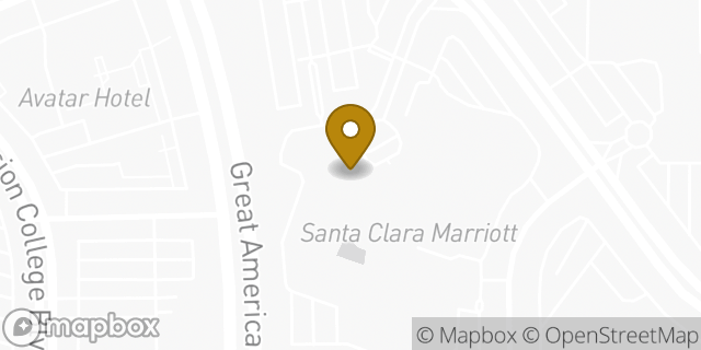 Map showing the location of The UPS Store in Santa Clara, CA 95054