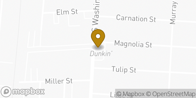 Map showing the location of Dunkin' in Bergenfield, NJ 07621