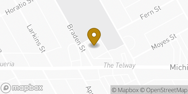 Map showing the location of ATM CVS in Detroit, MI