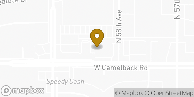 Map showing the location of Subway in Glendale, AZ 85301
