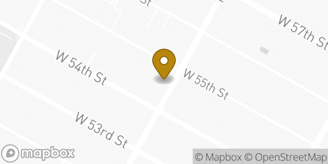 Map showing the location of Dunkin' in New York, NY 10019