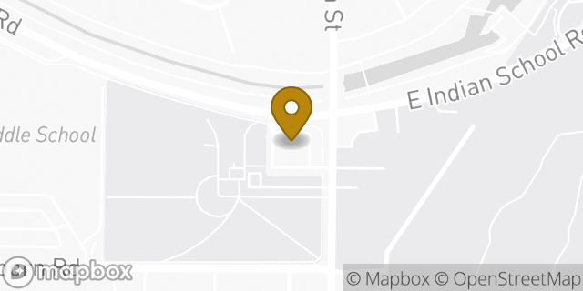 Map showing the location of Zoyo Neighborhood Yogurt in Phoenix, AZ 85018