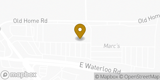 Map showing the location of Subway in Akron, OH 44312
