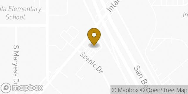 Map showing the location of Amazon Locker - Mayte in San Bernardino, CA 92408