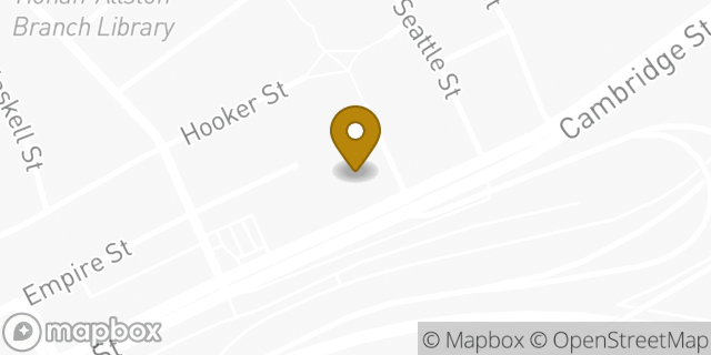 Map showing the location of Avis Rent A Car in Allston, MA 02134