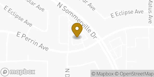 Map showing the location of Starbucks in Fresno, CA 93720
