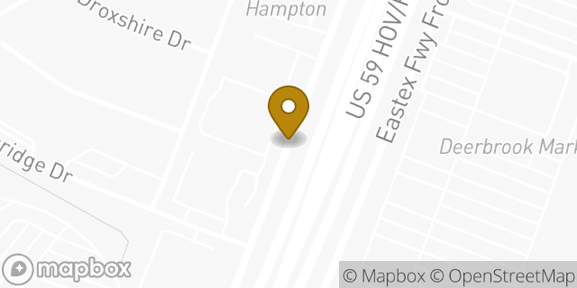 Map showing the location of Humble Box Truck Rentals in Humble, TX 77338