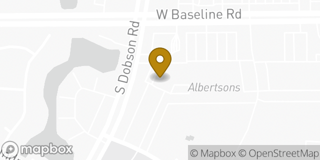Map showing the location of The UPS Store in Mesa, AZ 85202