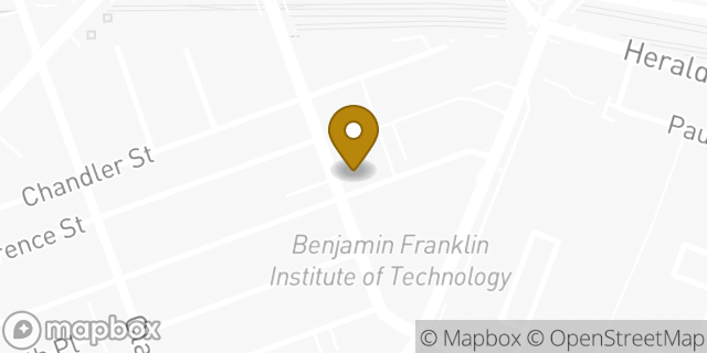 Map showing the location of 7-Eleven in Boston, MA 02116