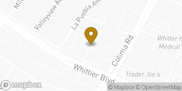 Map showing the location of Coinstar in Whittier, CA 90605