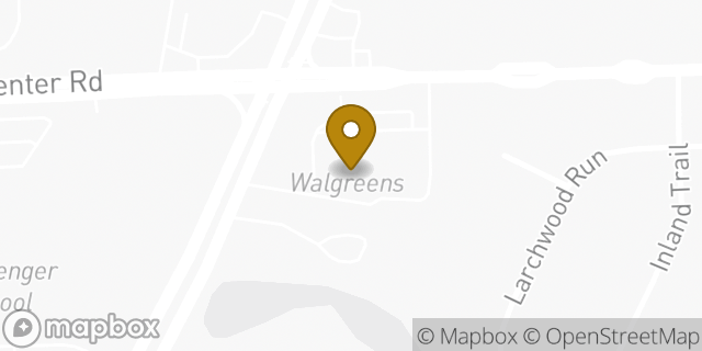 Map showing the location of ATM Walgreens in Fort Wayne, IN 46825