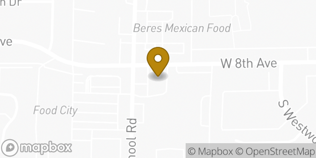 Map showing the location of ATM 7ELEVEN-FCTI in Mesa, AZ