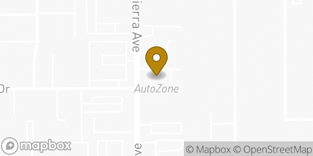 Map showing the location of AutoZone in Fontana, CA 92335